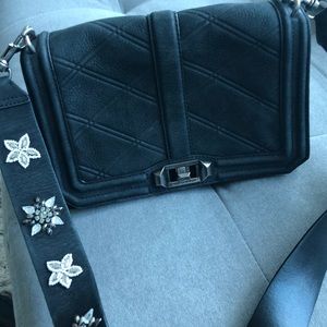 Rebecca Minkoff Black Crossbody w/ Guitar Strap